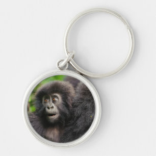 Cutest Baby Animals Young Mountain Gorilla Keychain