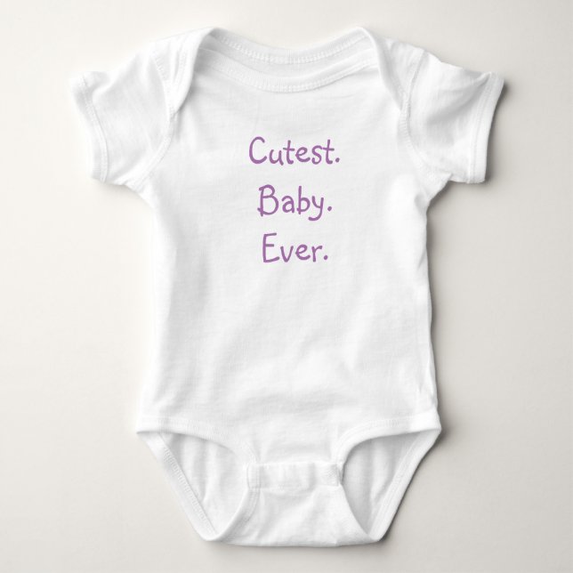 Cutest Baby Ever One Piece Tshirt (Front)