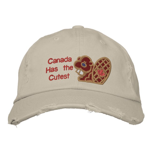 Cutest Beaver Embroidered Hat (Front)