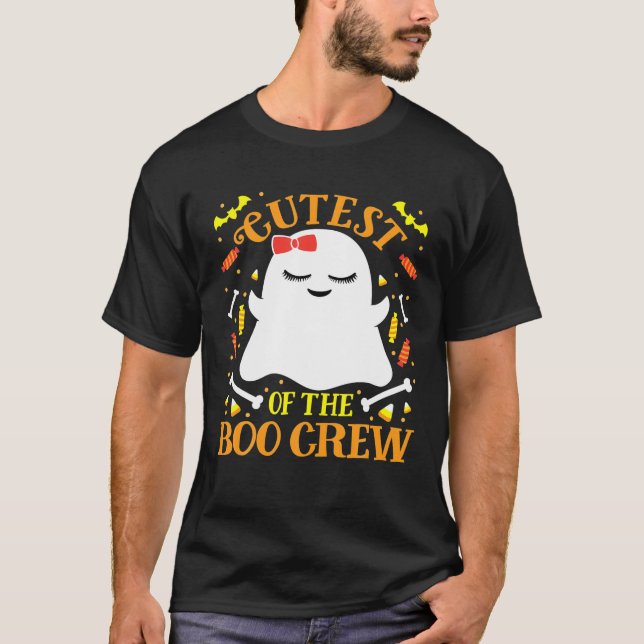 Cutest Boo Crew Ghost Matching Family Set Girls T-Shirt (Front)