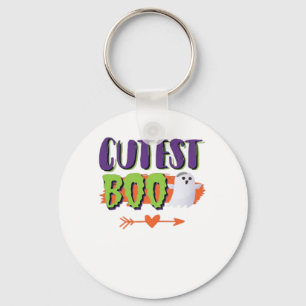 Cutest Boo Halloween Funny Casual Keychain