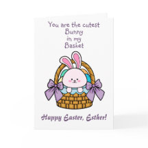 Cutest Bunny Easter Folded Card