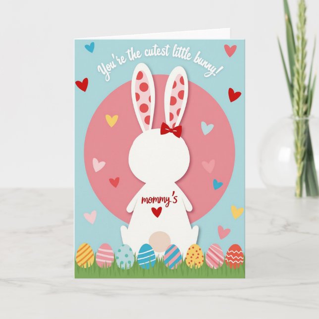 Cutest Bunny Ever Greeting Card (Front)