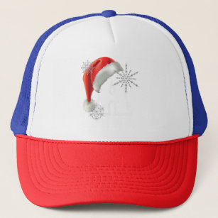 Cutest Capital Letter A Santa Monogram Christmas H Trucker Hat