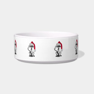 Cutest Christmas Cat Bowl