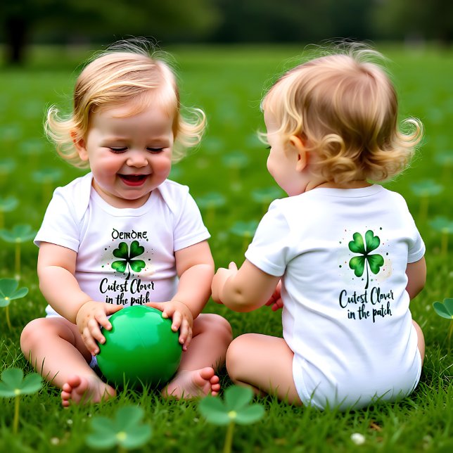Cutest Clover in the Patch  Baby Bodysuit (Cutest Clover in the Patch Baby Bodysuit)