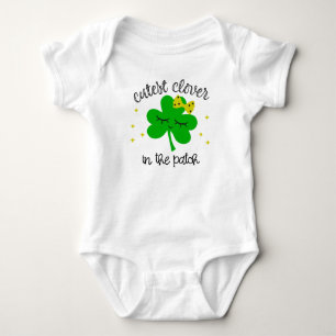 Cutest Clover In The Patch St. Patricks Day Baby Bodysuit