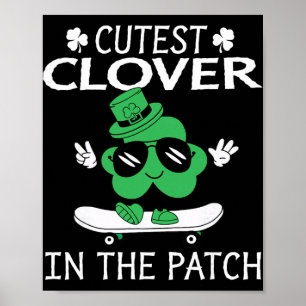 Cutest Clover In The Patch St Patricks Day Boys Ki Poster