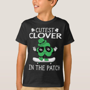Cutest Clover In The Patch St Patricks Day Boys Ki T-Shirt