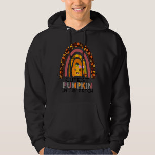 Cutest Coolest Pumpkin In The Patch Leopard Rainbo Hoodie