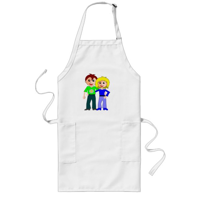 CUTEST COUPLE LONG APRON (Front)