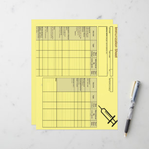 Cutest Creature Immunization Records-Horizontal