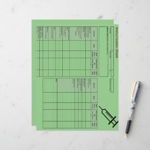 Cutest Creature Immunization Records-Horizontal