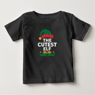 Cutest Elf Matching Family Christmas  Baby T-Shirt