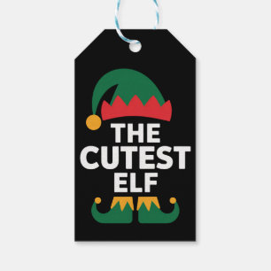 Cutest Elf Matching Family Christmas Gift Tags
