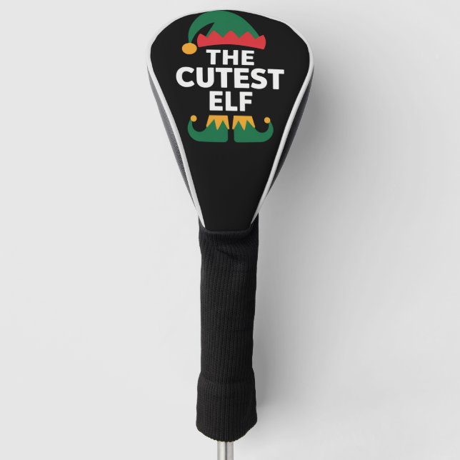 Cutest Elf Matching Family Christmas  Golf Head Cover (Front)