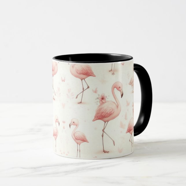 Cutest Flamingo Flock Mug (Front Right)