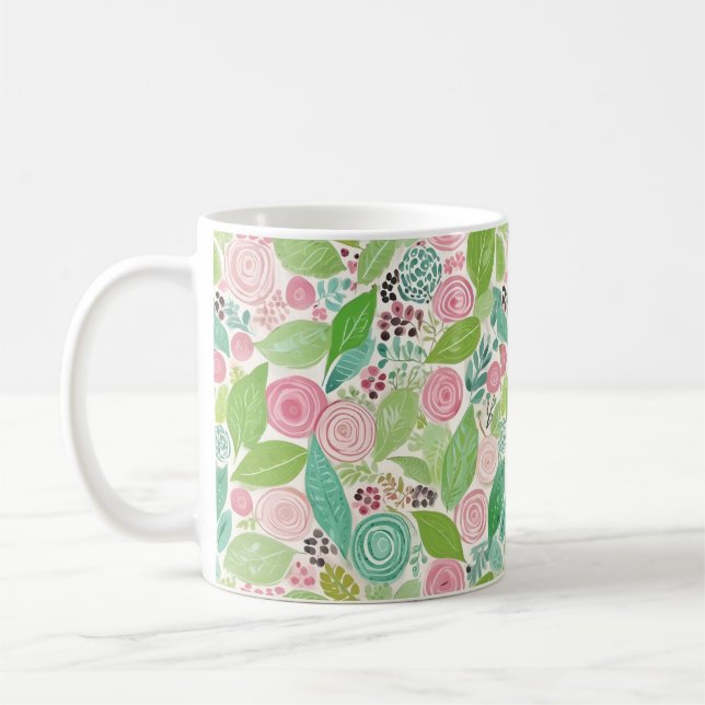 Cutest flower design coffee mug (Left)