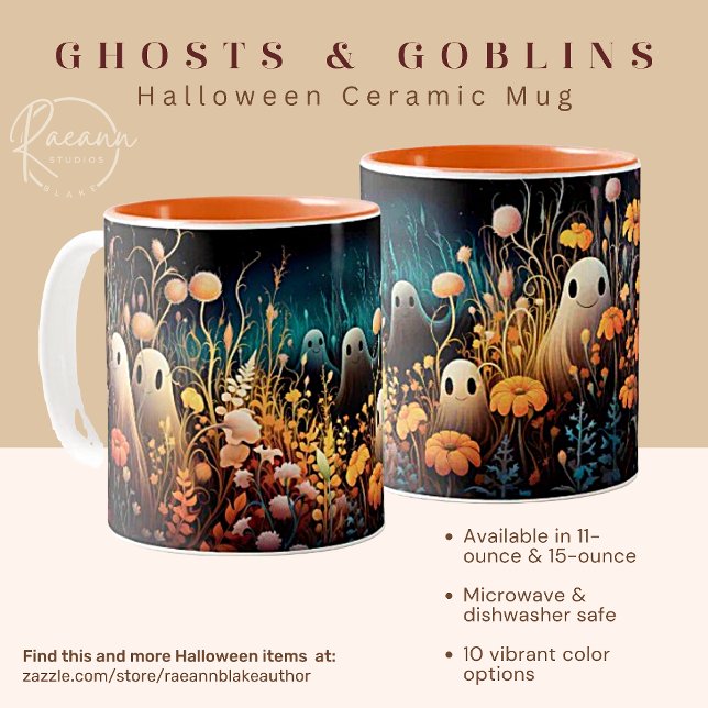 Cutest Ghosts and Goblins Halloween Ceramic Mug (Creator Uploaded)