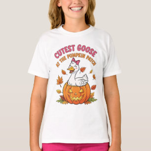 Cutest Goose at the Pumpkin Patch Funny Halloween T-Shirt