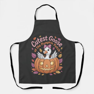 Cutest Goose at the Pumpkin Patch Thanksgiving Apron