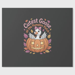 Cutest Goose at the Pumpkin Patch Thanksgiving Wrapping Paper