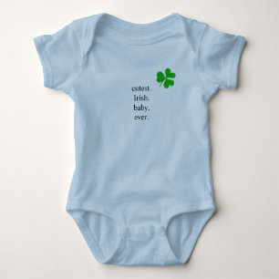 Cutest Irish Baby Ever Lucky Shamrock Bodysuit
