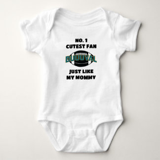 Cutest Jacksonville Football Fan Baby Bodysuit