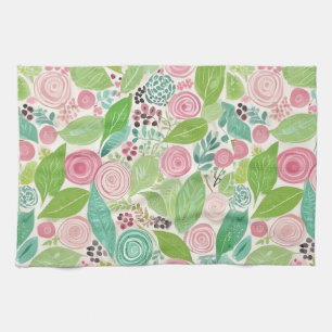 Cutest kitchen towel whimsical watercolors 