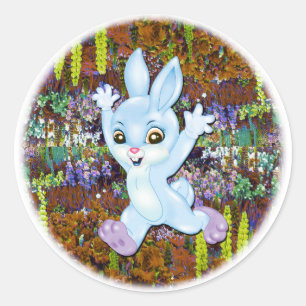 Cutest Little Bunny Classic Round Sticker