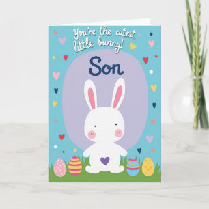 Cutest Little Bunny Son Card