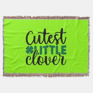 Cutest Little Clover Throw Blanket