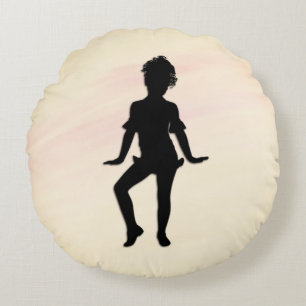 Cutest Little Dancer Mellow Round Pillow