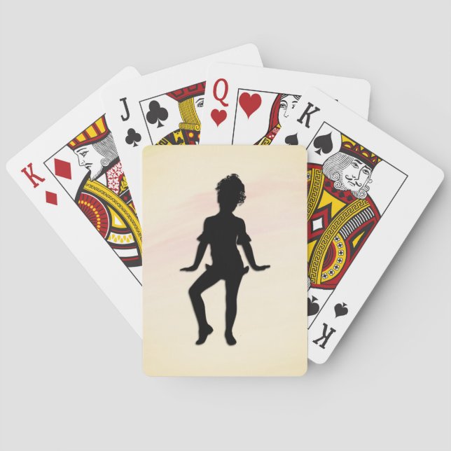 Cutest Little Dancer Mellow Yellow Playing Cards (Back)