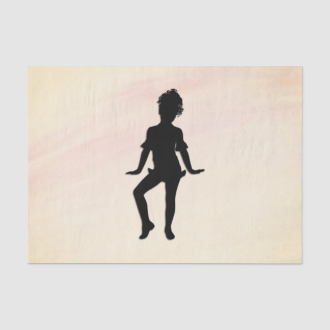 Cutest Little Dancer Mellow Yellow Tissue Paper (Front)