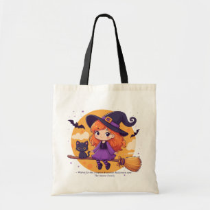 Cutest little witch tote bag