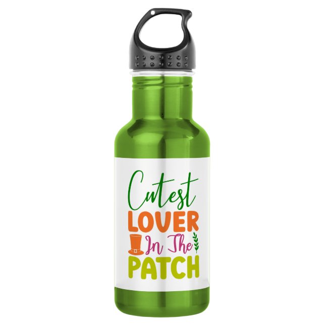 Cutest Lover in The Patch-60836 532 Ml Water Bottle (Front)