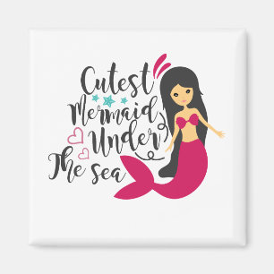 Cutest Mermaid Under The Sea Magnet