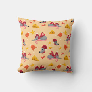Cutest mouse and cheese throw pillow