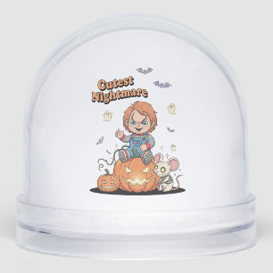 Cutest Nightmare Chucky Halloween Snowglobe