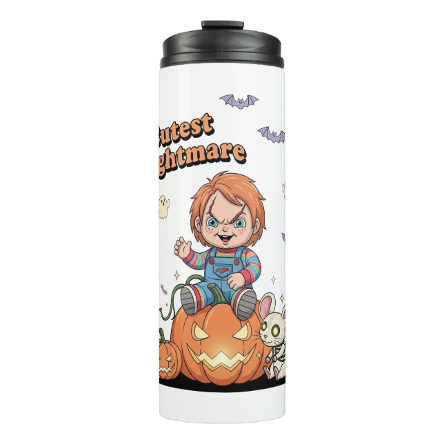 Cutest Nightmare Chucky Halloween Thermal Tumbler (Front)