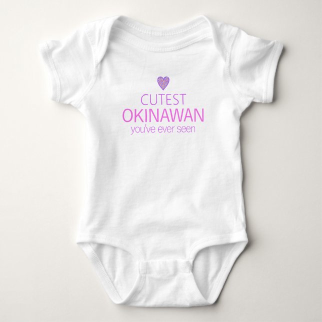 Cutest Okinawan Baby Bodysuit (Front)
