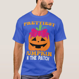 Cutest Pretties Pumpkin In The Patch Halloween Pum T-Shirt