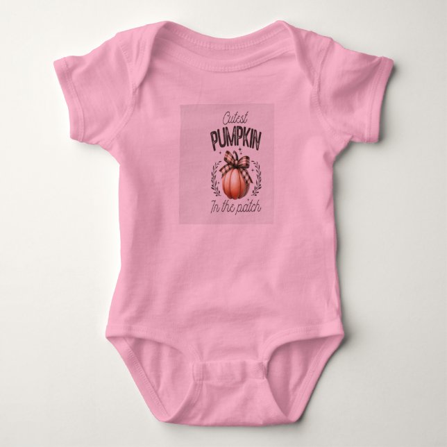 Cutest Pumpkin Baby Bodysuit (Front)
