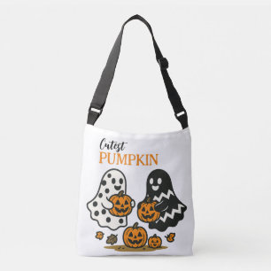 Cutest Pumpkin Ghosts - White Crossbody Bag