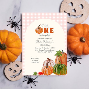 Cutest Pumpkin in the Patch 1st Birthday Invitation