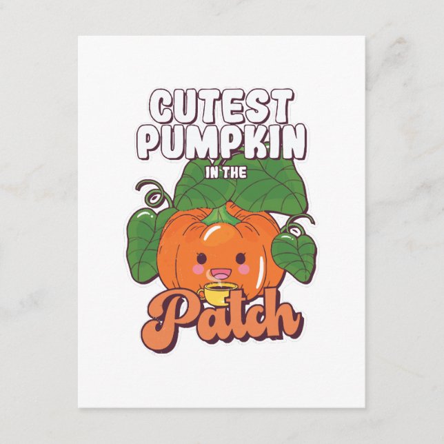cutest pumpkin in the patch enclosure card (Front)