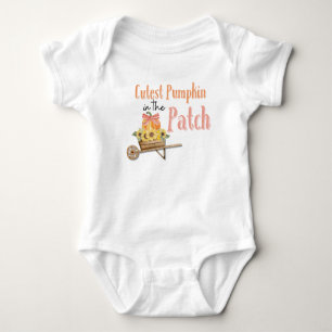 Cutest Pumpkin in the Patch, Girl's T-Shirt Baby Bodysuit
