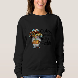 Cutest Pumpkin in the Patch Gnomes vibes outfit fo Sweatshirt