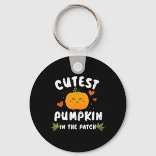 Cutest Pumpkin In The Patch Halloween Fall Costume Keychain